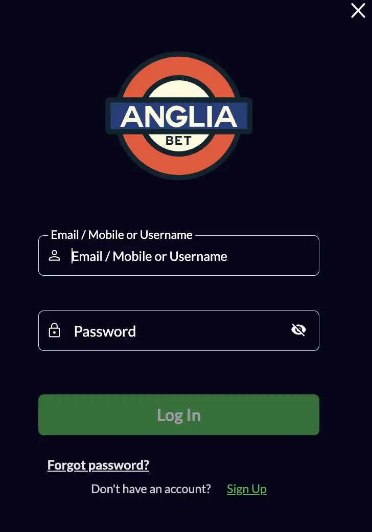 Angliabet login